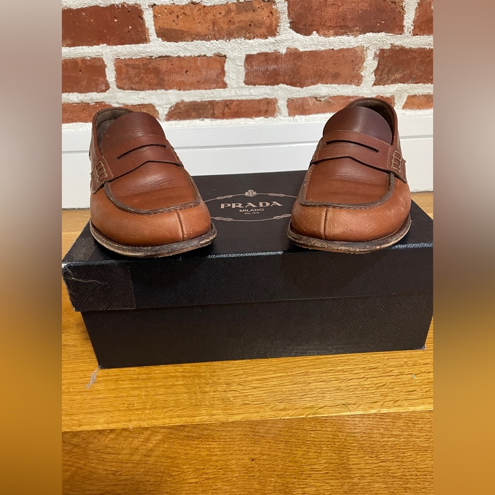 Prada Penny Loader | Size 7.5 | Tobacco